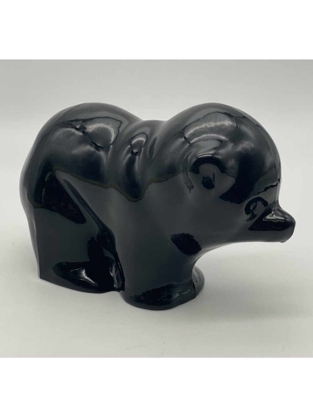 Vintage Signed Balzell Bear Art Glass Paperweight Figurine Rare